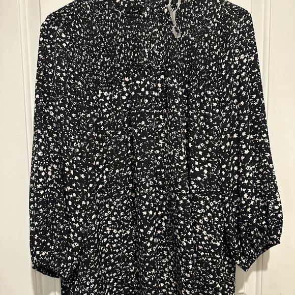 Staccato Tops - Staccato Black and White Patterned Top